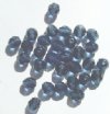 25 8mm Faceted Montana Blue Firepolish Beads
